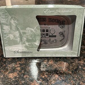 🏖️ Wilton Armetale Bless This House Serving Tray NIB